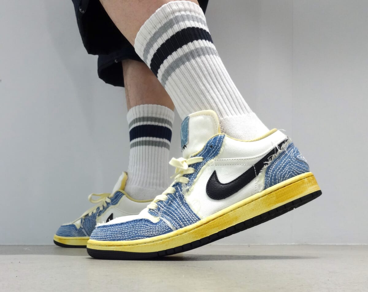 ★NIKE JORDAN 1★送関込★話題のヴィンテージデニムスニーカー Nike Air Jordan 1 デニムスニーカー