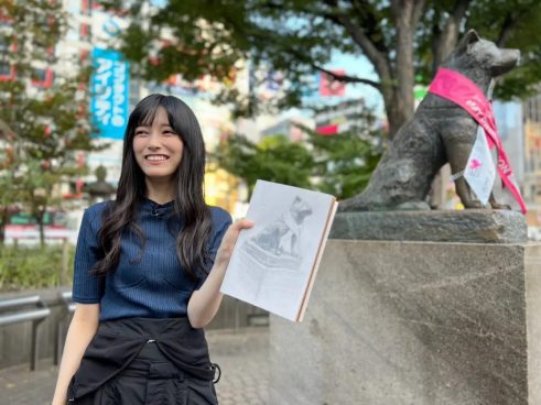 乃木坂46 池田瑛紗の描いたARTハチ公が渋谷に出現！？「すてきなアートたちを一緒に楽しみましょう」「渋谷芸術祭」11・6開催