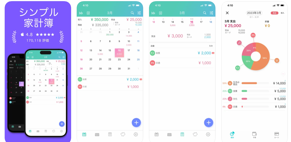 ウィプル家計簿 アップルストア