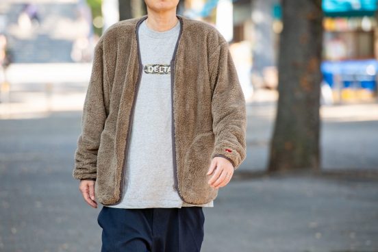 老舗ブランド「ヘルスニット」のフリースカーディガンは、着心地と保温性充分でコスパも高いっ！