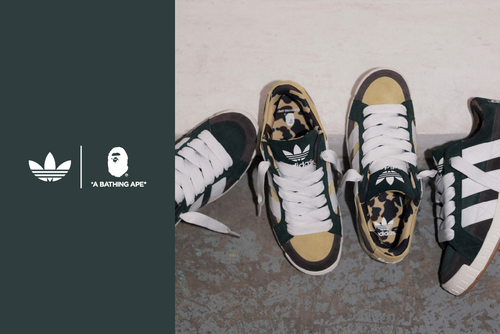 A BATHING APEとadidas Originalsの最新コラボ「adidas N BAPE」は1st CAMOを踏襲