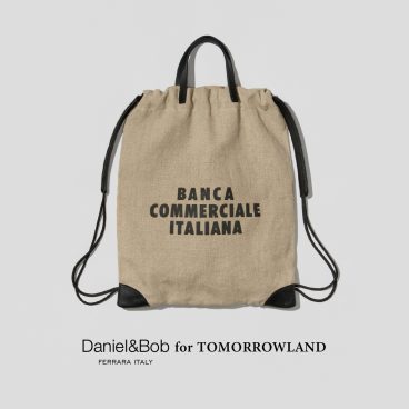 かつてイタリアで使われていた現金輸送用袋のデッドストックをリュックに！