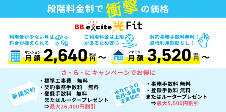 BBexcite光 Fitの概要