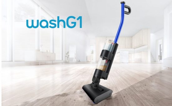 水拭きと掃除機がけを同時に！ ダイソン初の水拭きクリーナー「Dyson WashG1」