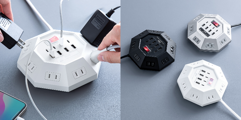 要塞……いえ電源タップです！ 最大16台を同時充電可、コンセント争奪戦とおさらば