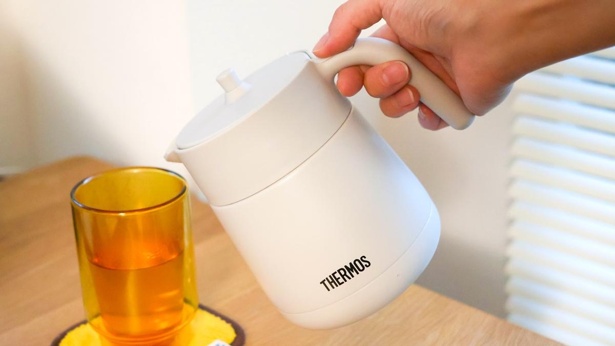 「サーモスの急須」でせっかく淹れたお茶がすぐ冷める問題が解決！お手入れしやすくて助かった