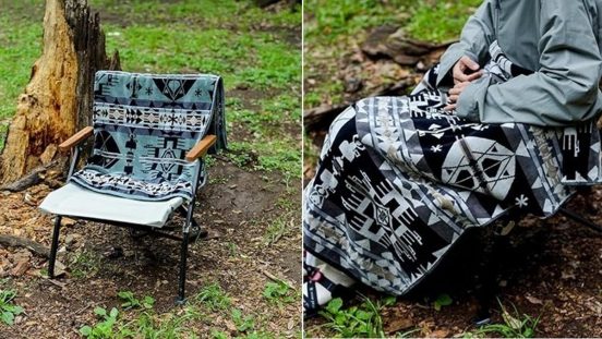ペンドルトンとスノーピークのコラボ「大判タオルブランケット」は羽織っても良し、カバーにしても良しで何色にしようか迷う…