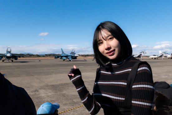 百里基地航空祭に行ったら、グラビアで大人気の三橋くんがいました！