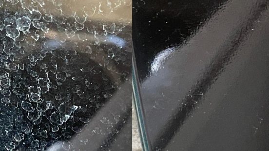 浴室の鏡にこびりついた水垢も「水垢クレンジング」さえあればツルツル！蛇口の頑固な水垢はかけて放置でピカピカだよ