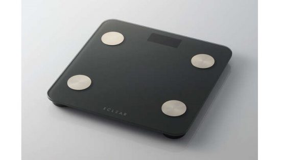 体重の変化をスマホで管理！ 体脂肪率や骨量など9項目をチェックできる「エクリア 体組成計」