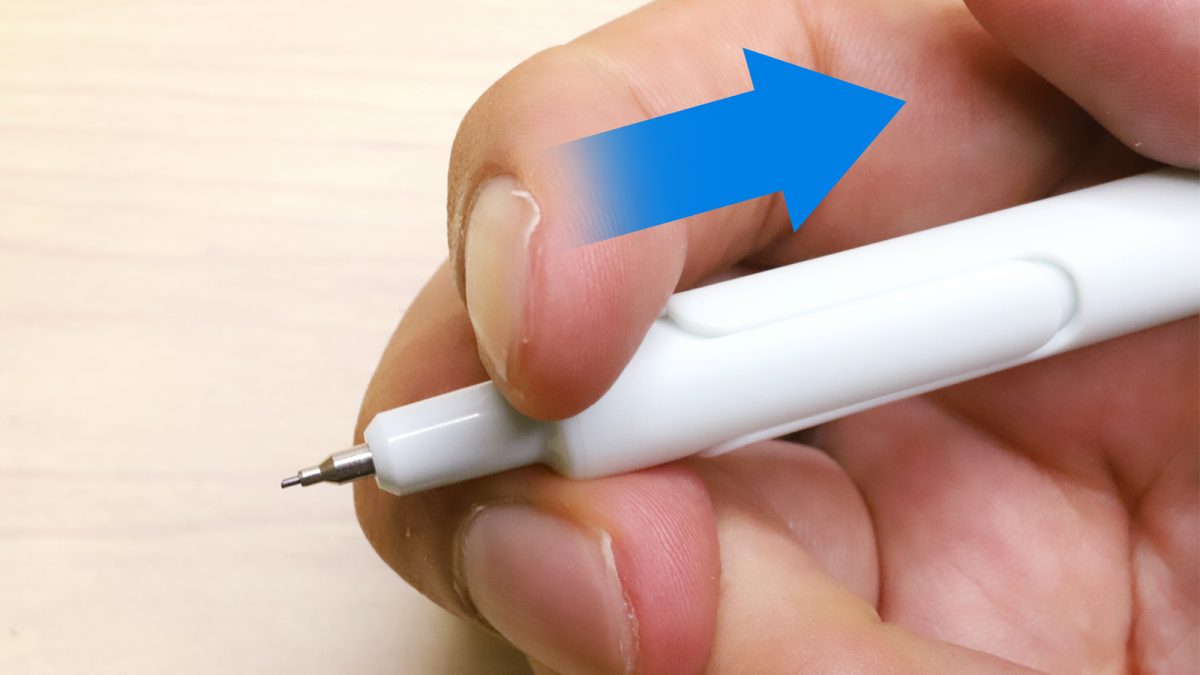 持ち替え不要！ 押さずに引いて芯を出すシャープペンシル「トプルS」の小粋な工夫とは？