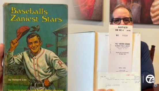米男性、50年ぶりに野球の本を図書館に返却！ 遅延料免除に申し訳なく…