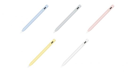 小さな手でも書きやすい！ 手のひらサイズ「iPad専用充電式タッチペン ショートタイプ」