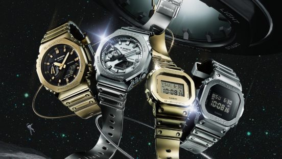 メタリックなタフシリコーンバンド採用のG-SHOCK「FINE METALLIC SERIES」