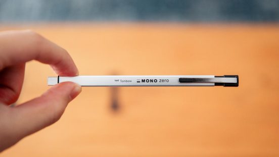 スケジュール帳とセットで持ち歩きたいストレスフリーなペン型消しゴム