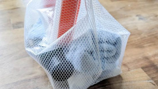 クリアな防水ポーチで、濡れた衣類も快適に収納。銭湯やサウナ巡りが捗る！