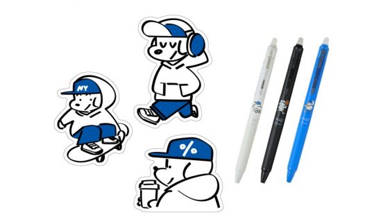 消せるボールペン「フリクション」が人気キャラとコラボした「FRIXION×Skater JOHN」数量限定発売