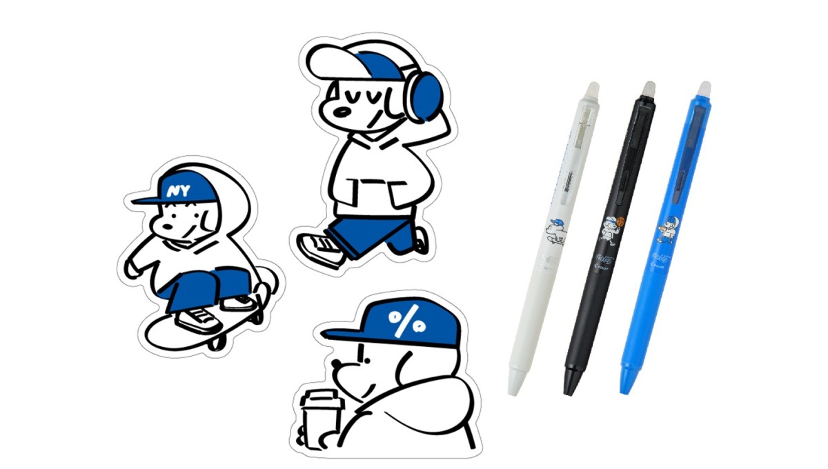 消せるボールペン「フリクション」が人気キャラとコラボした「FRIXION×Skater JOHN」数量限定発売