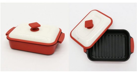 グリル不要で焼き目をつけ、お手入れ簡単！ 1台で7役こなす電子レンジ調理器「角型 HTO-8957」