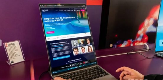 太陽光充電、18型折りたたみ画面……レノボが変態ノートPCをMWCに多数展示