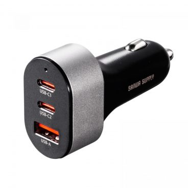 車内でスマホやノートPCを充電！ サンワサプライからUSB PD対応カーチャージャー「CAR-CHR83CPD」
