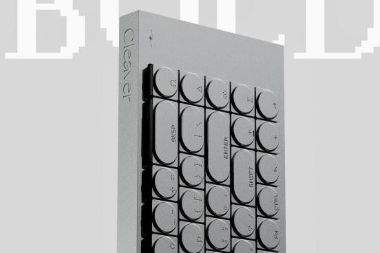 触りたくて指がウズウズ！ コンクリート打ちっぱなし風キーボード「Cleaver」が誕生