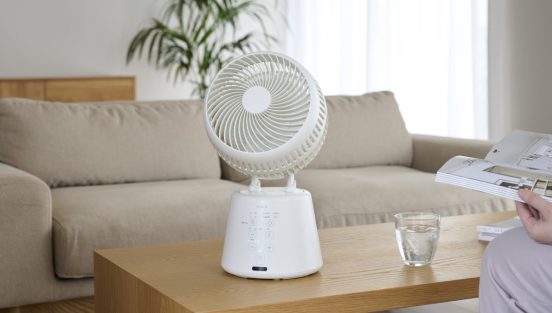 最大27畳対応のパワフルな風で空気を循環させるシロカ「3Dサーキュレーター」