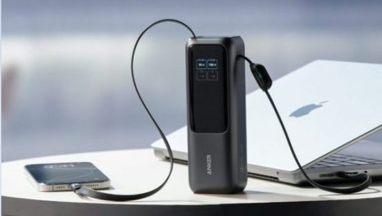 iPhone 16を約25分で50%まで急速充電！Anker初、“巻取り式”USB-Cケーブル一体型の大容量モバイルバッテリー