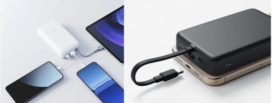 海外旅行の充電不安を解消！シャオミからケーブル内蔵型モバイルバッテリー2機種