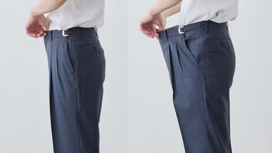最大14cmもウエスト調整できちゃう！ ベルトなしでもしっかり固定、洗濯機OKの「スラックス」