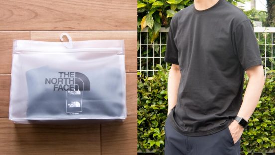 THE NORTH FACEの「パックTシャツ」はコットン100%でしなやかな肌触り！  1枚でもインナーとしても便利だね