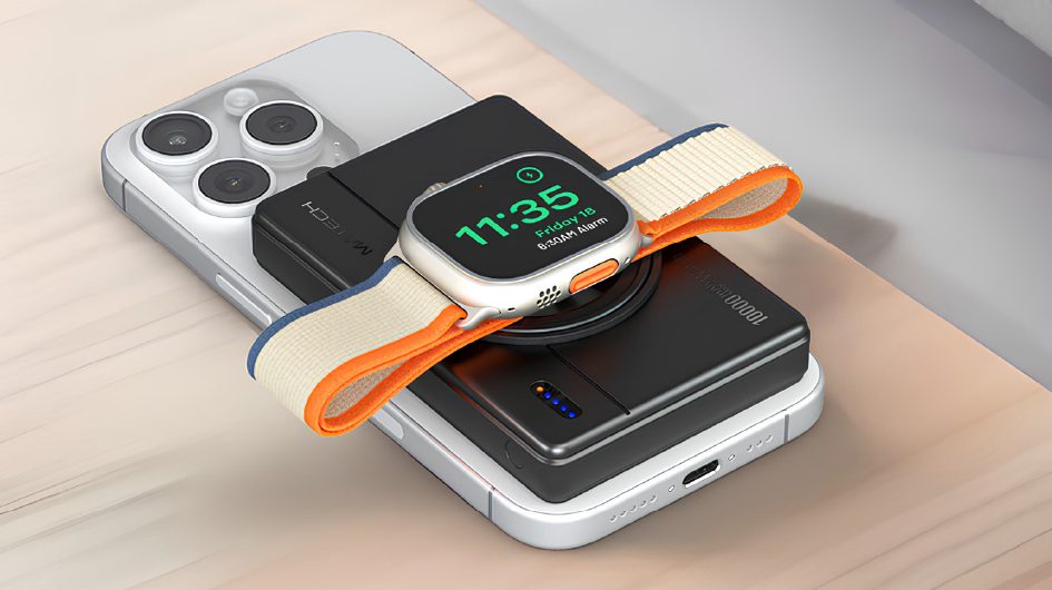 これ1台にApple製品まるっとおまかせ！ MacBookにも対応する、多機能モバイルバッテリー「MagOn Watch 10000」