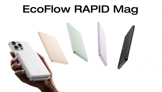 薄くてスタイリッシュ！ スマホに貼り付けるだけのモバイルバッテリーEcoFlow「RAPID Mag」