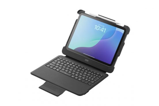 USBを差すだけですぐ使える！ iPadをノートPCのように使えるiPadケース付きキーボード