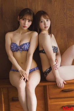 HKT48・栗原紗英＆山内祐奈、初のペア水着グラビアで特別な時間