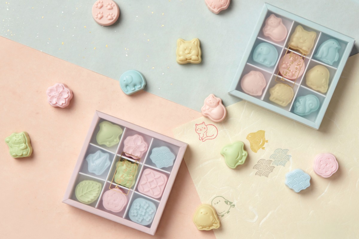 手帳やメモのアクセントに！ 和菓子のようにかわいらしいスタンプセット「和さんぽん」