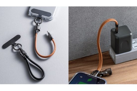 ストラップが充電ケーブルになる！ いつでも使える2in1ハンドストラップ