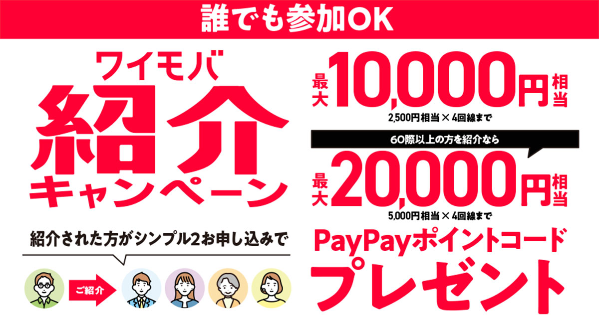 ワイモバイル超！感謝祭_紹介キャンペーン