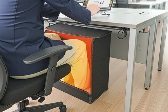 足元から膝上までポカポカ！消臭機能付き「6面パネルヒーター」で冬の“冷え”対策