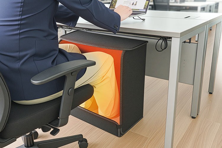 足元から膝上までポカポカ！消臭機能付き「6面パネルヒーター」で冬の“冷え”対策