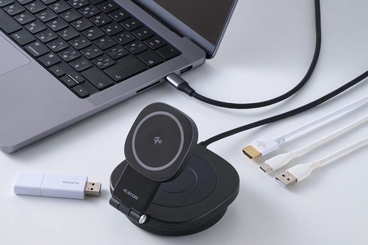 スマホ・AirPods・PCをこれ1台で！ Qi2対応「4in1ドッキングステーション」がエレコムから登場