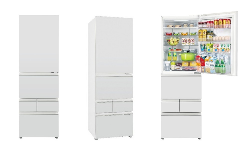 これなら置ける！ 大容量なのに60×60cmの省スペース設計なアクアの5ドア冷蔵庫「AQR-S40A」