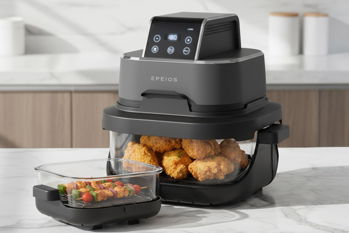 油不要でヘルシー調理！ ワンタッチで操作できるEPEIOSの「ガラスボウルエアフライヤー」