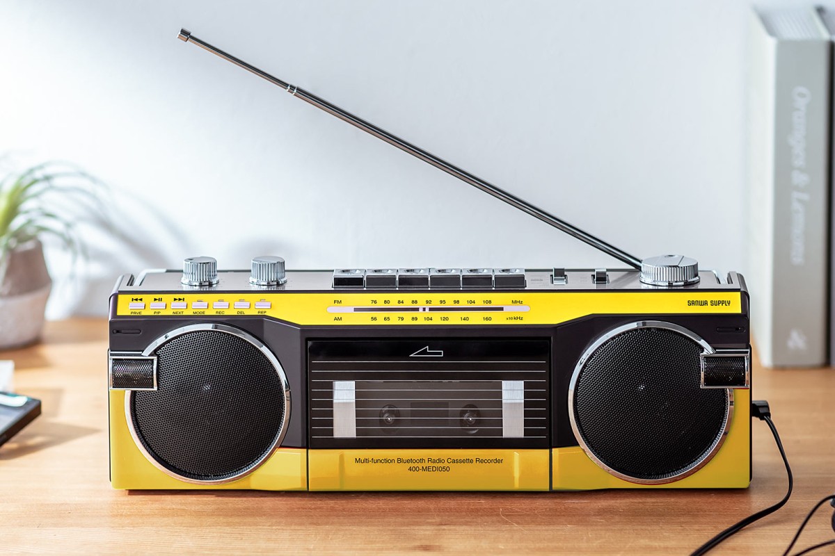 カセットもBluetoothもこれ1台！ サンワサプライの80年代風ラジカセに新色追加