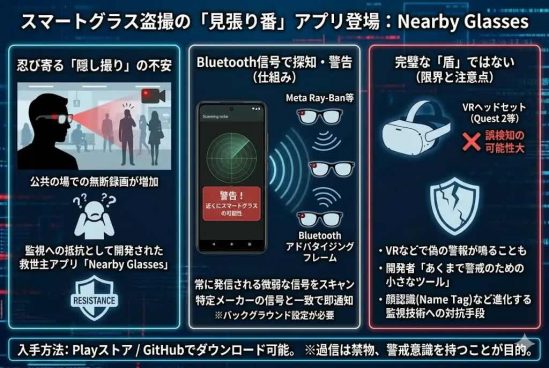 盗撮リスクをブロック！ スマートグラスの電波を可視化するアプリが登場