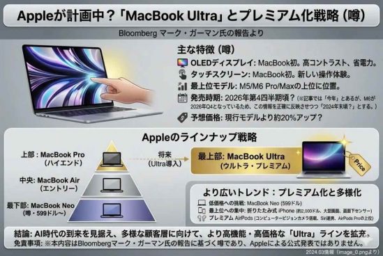 Proを超える「Ultra」が登場？ MacBookに新ラインの噂が浮上