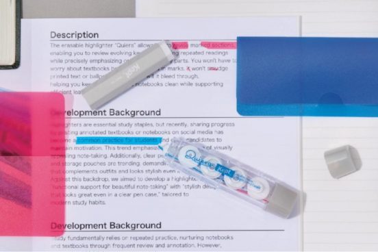 Keptの消せるラインマーカー「キエラ」に新色ピンク＆ブルー登場！ 合わせて使える暗記シートも