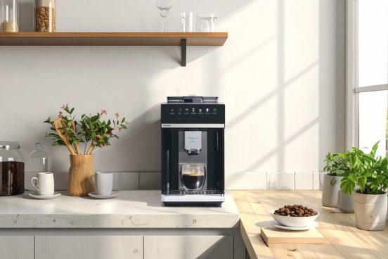 豆挽きからミルクフォームまで全自動！ 東芝から本格エスプレッソマシン「ELM-A1B」登場