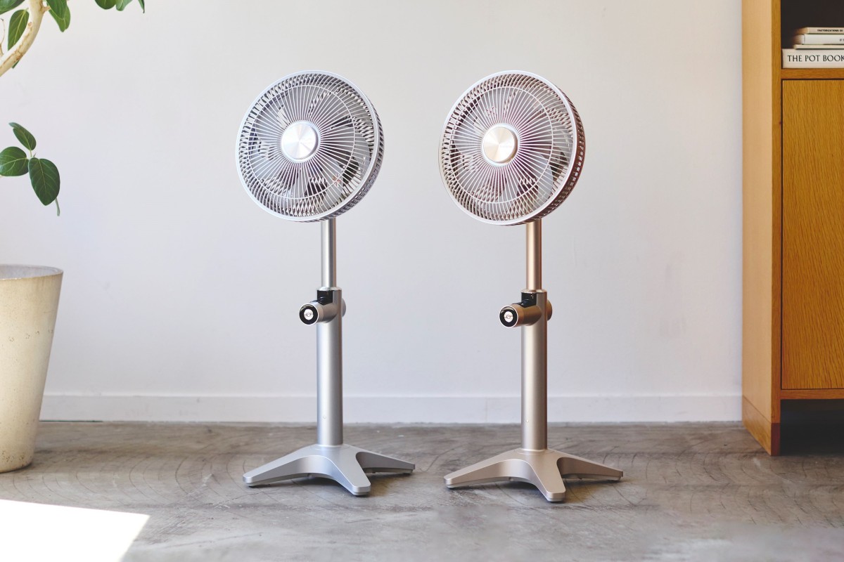 上下左右の首振り機能を新搭載！ カモメの羽根に着想を得た「Kamomefan+c lite2」