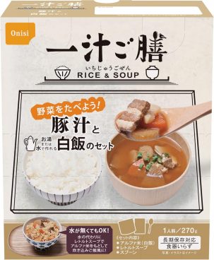 水不要で備蓄にも！ 尾西食品「一汁ご膳 豚汁」がAmazonセールで12％オフ